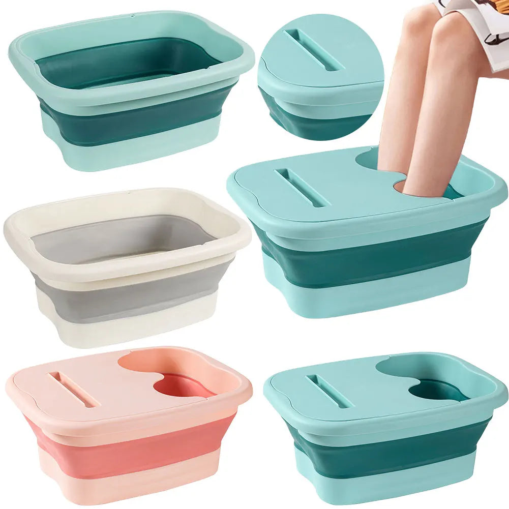 Indulge in Relaxation with Our Portable Footbath Massage Bucket - Effortlessly Store and Enjoy Soothing Foot Soaks for Ultimate Pain Relief