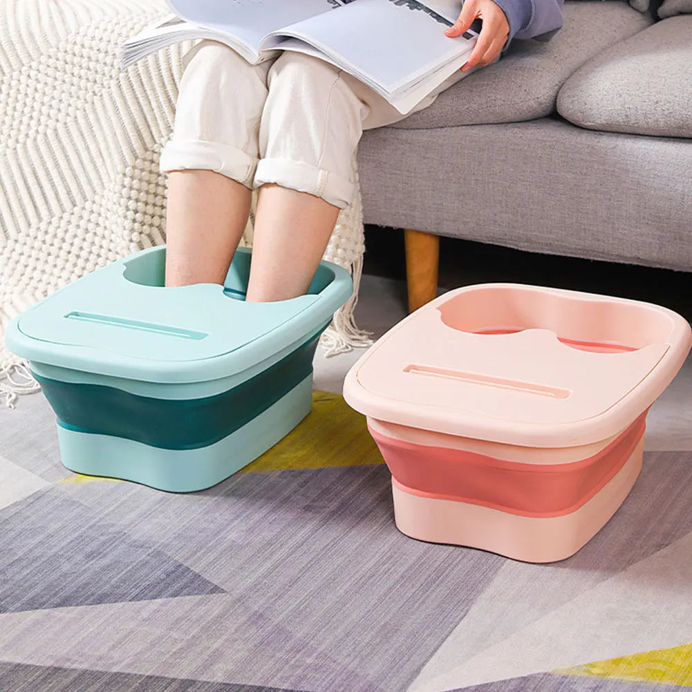 Indulge in Relaxation with Our Portable Footbath Massage Bucket - Effortlessly Store and Enjoy Soothing Foot Soaks for Ultimate Pain Relief
