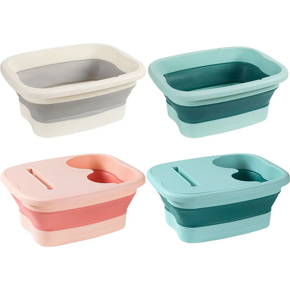 Indulge in Relaxation with Our Portable Footbath Massage Bucket - Effortlessly Store and Enjoy Soothing Foot Soaks for Ultimate Pain Relief