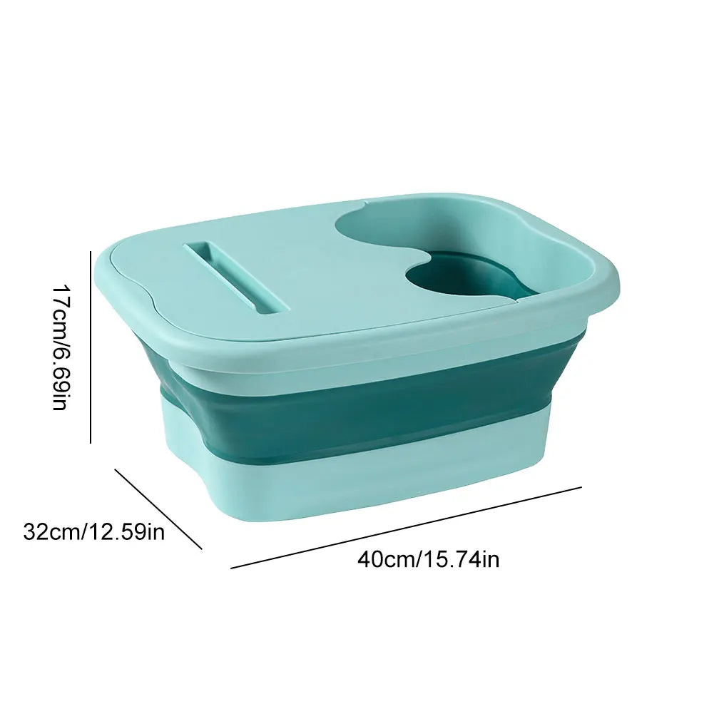 Indulge in Relaxation with Our Portable Footbath Massage Bucket - Effortlessly Store and Enjoy Soothing Foot Soaks for Ultimate Pain Relief