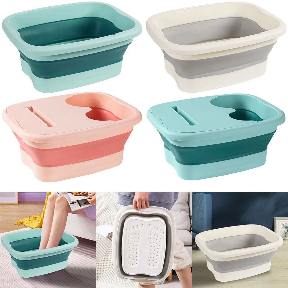 Indulge in Relaxation with Our Portable Footbath Massage Bucket - Effortlessly Store and Enjoy Soothing Foot Soaks for Ultimate Pain Relief