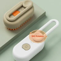 Brosse Vapeur 3-en-1 pour Chien et Chat – Toilettage Rechargeable USB