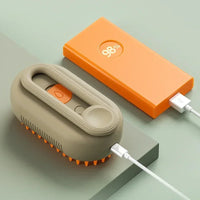 Brosse Vapeur 3-en-1 pour Chien et Chat – Toilettage Rechargeable USB
