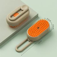 Brosse Vapeur 3-en-1 pour Chien et Chat – Toilettage Rechargeable USB