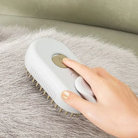 Brosse Vapeur 3-en-1 pour Chien et Chat – Toilettage Rechargeable USB